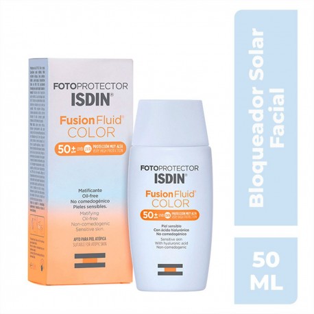 Fotoprotector Isdin 50+ Fusion Fluid con Color 50Ml