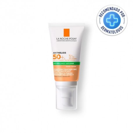 Protector Solar Facial La Roche Posay Anthelios XL Toque Seco con Color Matificante Para Piel Grasa a Mixta FPS50+ 50ml