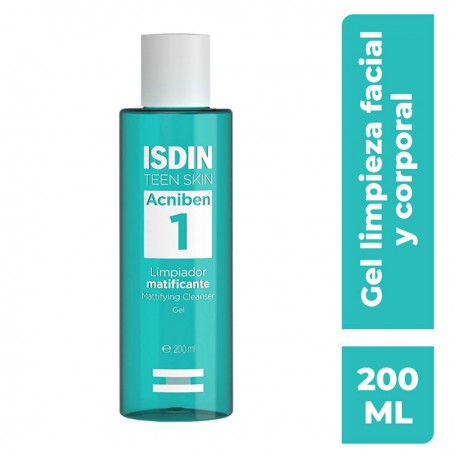 Isdin Acniben Limpiador Matificante para piel grasa el 200 Ml