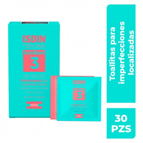 Isdin Acniben Minimizador de Imperfecciones Piel grasa Toallitas 30U