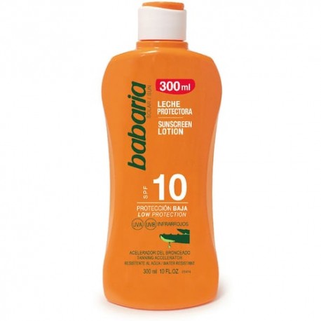 Protector Solar Leche Aloe F10 300ml Babaria