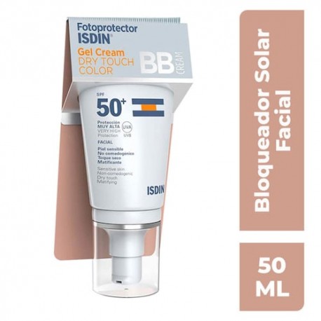 Fotoprotector Isdin 50+ Gel Cream Dry Touch con Color 50Ml