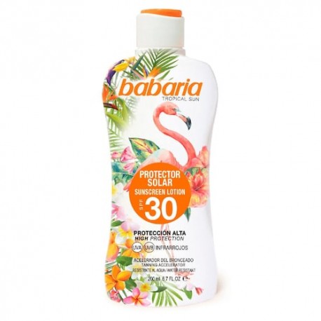 Protector Solar Leche Tropical F Babaria