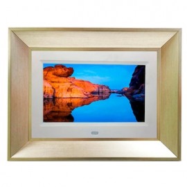 Portarretrato digital voltak 7 pulgadas efecto madera plata