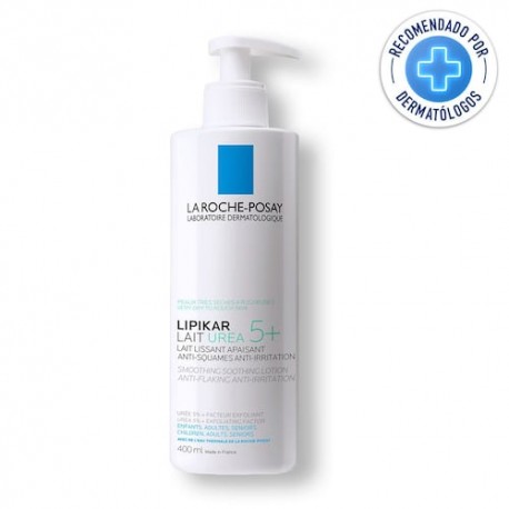 Crema Hidratante La Roche Posay Lipikar Lait Urea 5% para Piel Muy Seca con Descamación 400ml