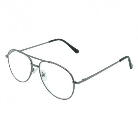 Lente pre-graduado Foster Grant de metal para caballero + 2.50