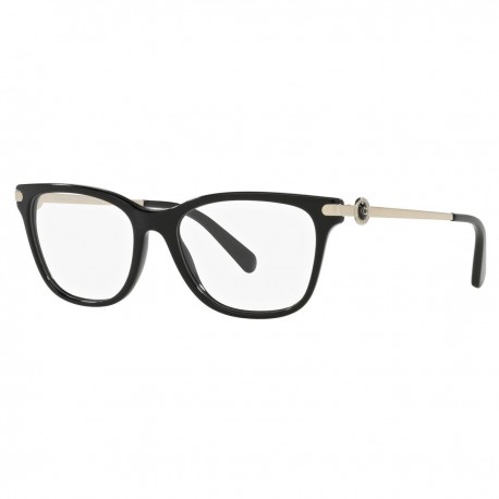Armazón Coach en acetato negro-dorado
