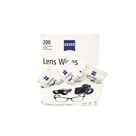 Lens Wipes Toallitas para lentes 200 pzas