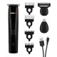 Recortadora para barba recargable cromo negro