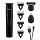 Recortadora para barba recargable cromo negro