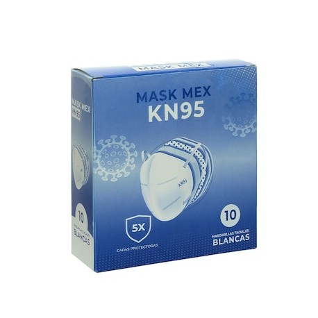 MASCARA KN95 UNISEX P/ADULT 10PZS