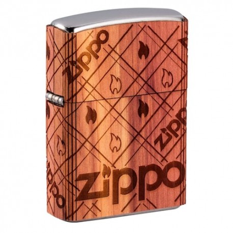 ENCENDEDOR ZIPPO CROMADO WOODCHUCK