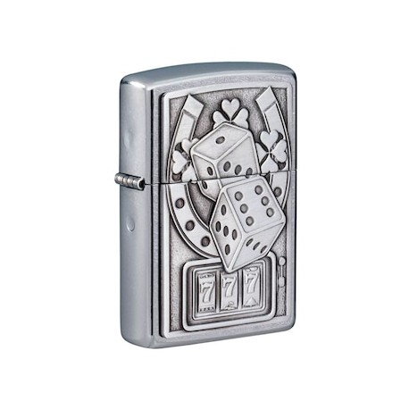 ENCENDEDOR ZIPPO CROMADO EMBLEMA DE