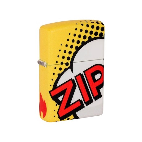 ENCENDEDOR ZIPPO AMARILLO MATE IMPR