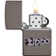 Encendedor Zippo Black Ice logo Zippo tipo 3D