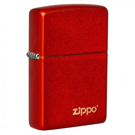Encendedor zippo rojo metálico logo Zippo