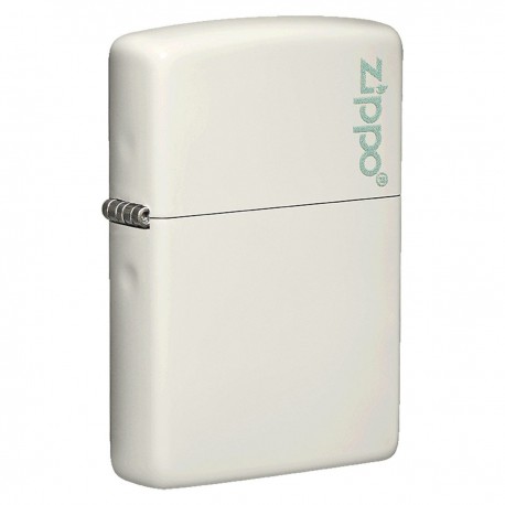 Encendedor Zippo blanco brillante en la Obscuridad