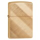 Encendedor Zippo tejido diagonal, dorado