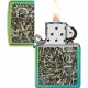 Encendedor Zippo diseño grecas antiguas verde teal