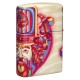 Encendedor zippo blanco mate diseño, impresión 540