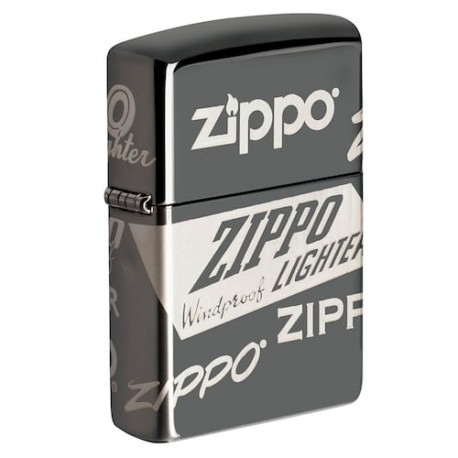 ENCENDEDOR ZIPPO BLACK ICE LOGOS ZI