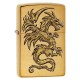 Encendedor Zippo Color Dorado Diseño Dragón