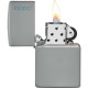 Encendedor zippo gris brillante logo Zippo