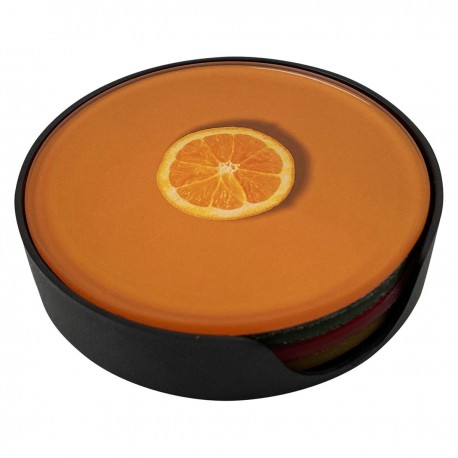 Juego de Portavasos Figura Frutas