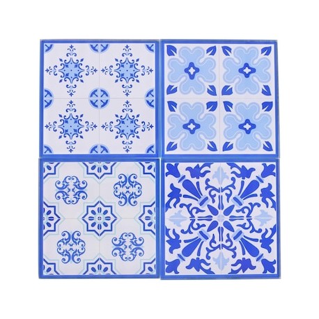 Portavasos 4pz azul