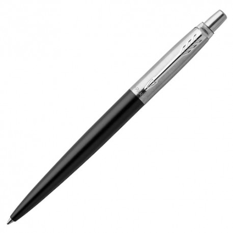 Jotter Bound Street Black Chrome Trim Ball Point M Blu Gifting box