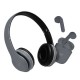 Paquete Audífonos Nordic BUNDLE  On Ear y True Wireles Negro