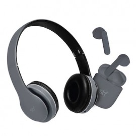 Paquete Audífonos Nordic BUNDLE  On Ear y True Wireles Negro