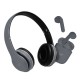 Paquete Audífonos Nordic BUNDLE  On Ear y True Wireles Negro