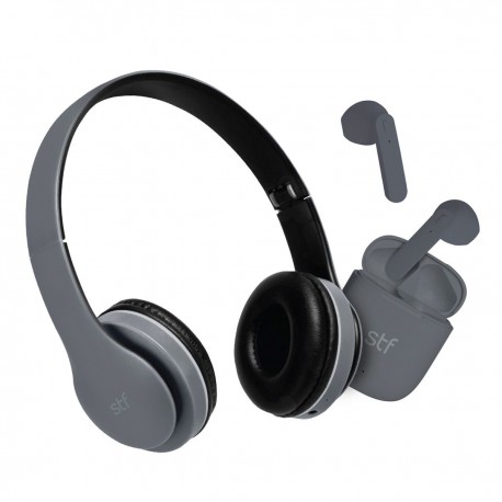 Paquete Audífonos Nordic BUNDLE  On Ear y True Wireles Negro