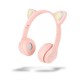 Audífonos Bluetooth Misik Gato Rosa