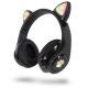 Audífonos Bluetooth Gato Grande Negro