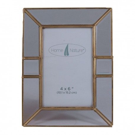 Home Nature portarretrato gold con bordes de metal 4*6'