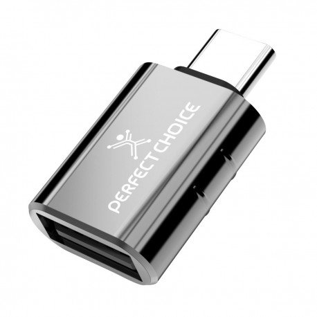 Adaptador OTG USB hembra a USB tipo C macho Perfect Choice
