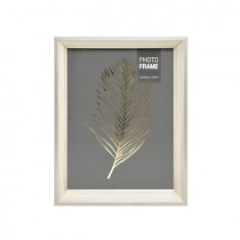 Portarretrato 5x7 en Madera Blanco y Gris