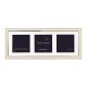 Portaretrato Luxury Frames 3x3 triple foto blanco metálico