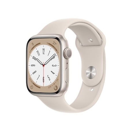 Apple Watch S8 45 mm Aluminio Blanco Estelar