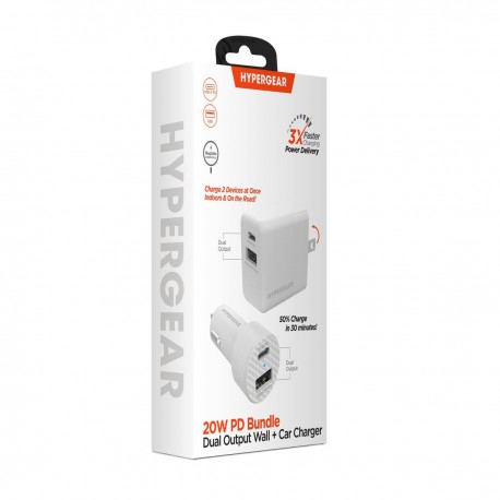 Kit Cargadores Pared y auto JM Usb pd 20w