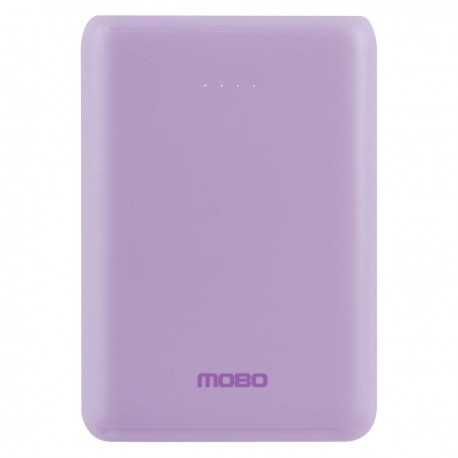 Batería 10000 mAh 3A/15W morada portátil