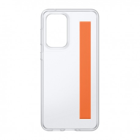 Funda Samsung Galaxy A33 Silicone Cover con Strap Transparente