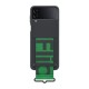 funda zflip4 negra silicon con strap