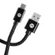Cable Mobo Durable Tipo C Negro 3m