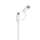 Mi 2 en 1 Usb Cable Xiaomi Micro usb Tipo C