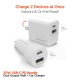 Kit Cargadores Pared y auto JM Usb pd 20w