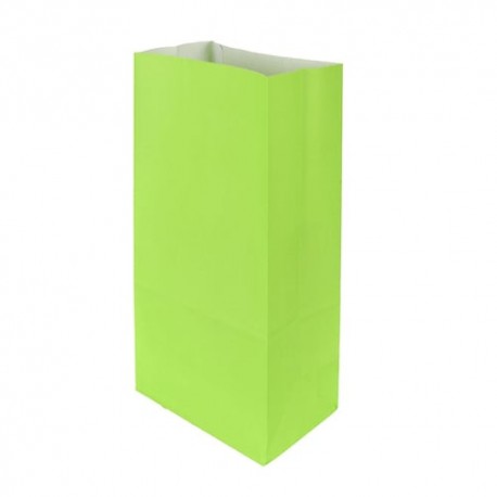 Bolsa Envoltura De Papel Kraft En Verde Limon