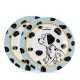 Set de 2 Platos de Porcelana color Azul Diseño Disney 101 Dálmatas Egan